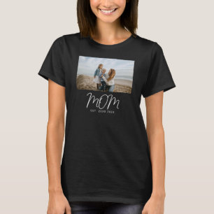 Mamma Estalished Script Foto T Shirt