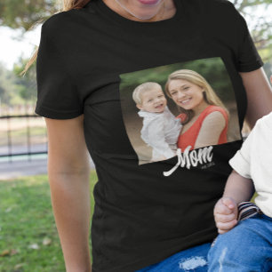 Mamma Estalished Script Foto T Shirt