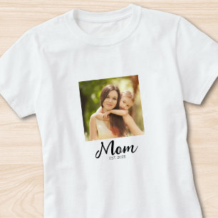 Mamma Estalished Script Foto T Shirt