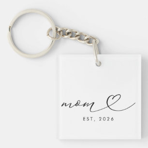 Mamma Estalished Script & Hjärta Ny Mamma Present
