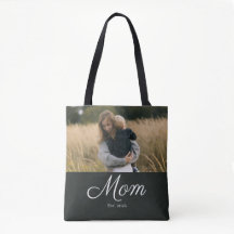 Mamma Estalished Script Svart Foto