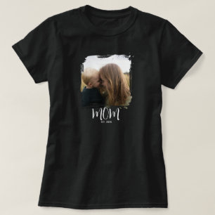 Mamma Estalished Skrift Foto T-Shirt