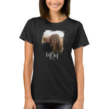 Mamma Estalished Skrift Foto T-Shirt