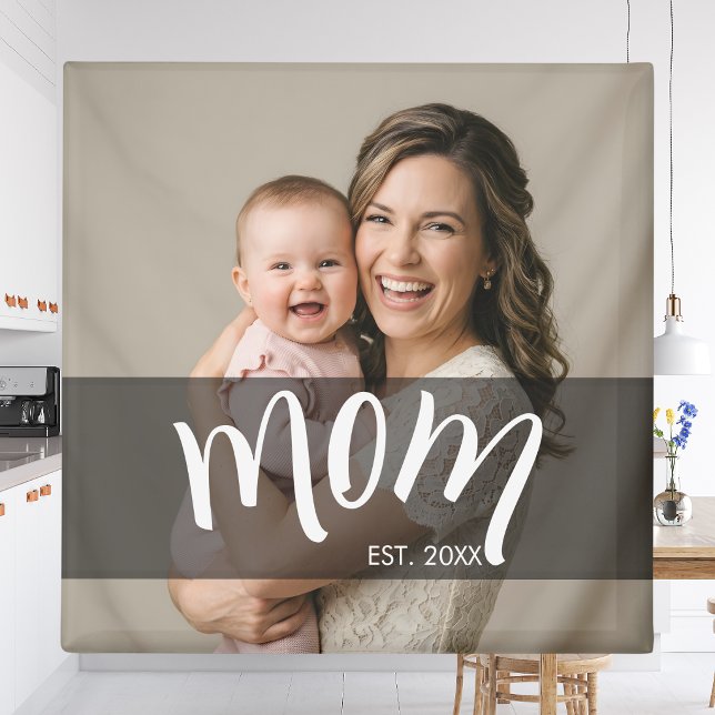 Mamma Estblick Foto Present till Ny Mamma Magnet (Skapare uppladdad)