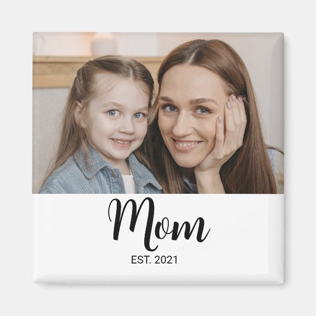 Mamma Etablade Foto Present Magnet (Framsidan)
