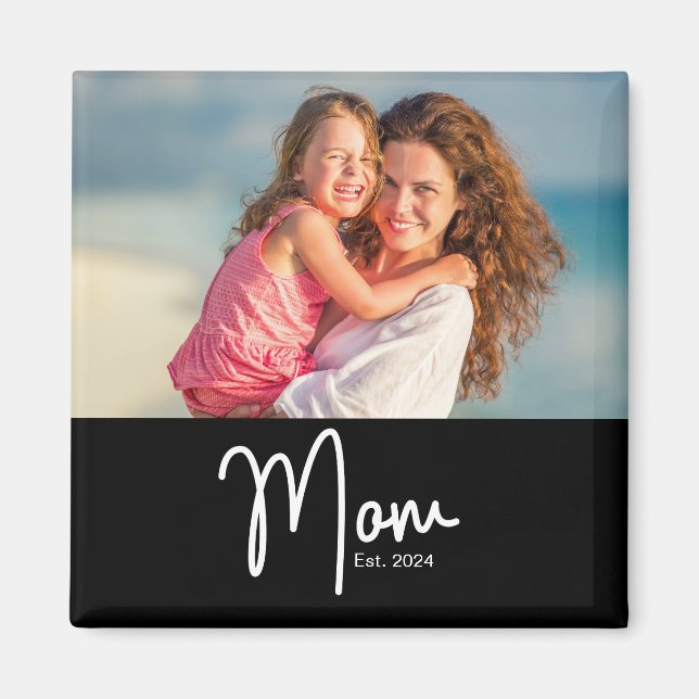 Mamma Etablade Foto Present Magnet (Framsidan)