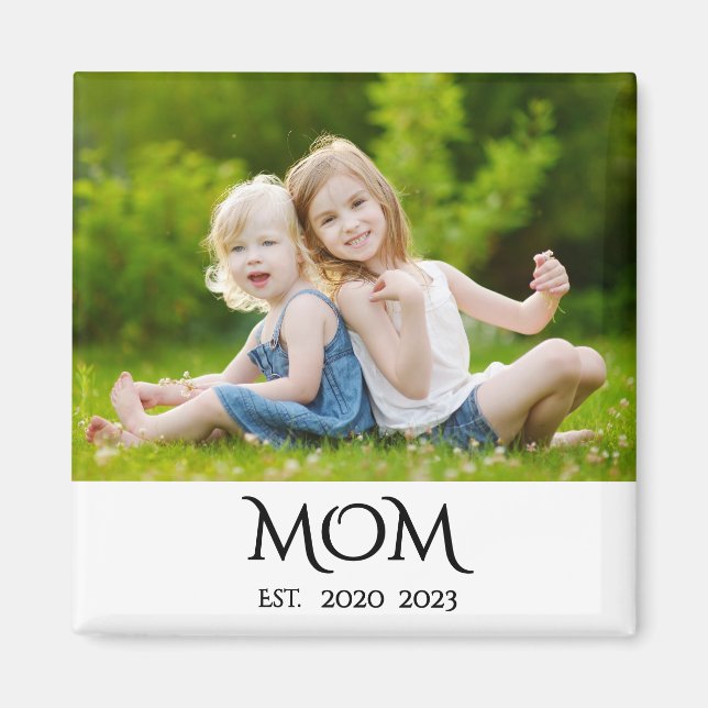 Mamma Etablade Foto Present Magnet (Framsidan)