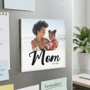 Mamma Etablade Foto Present Magnet