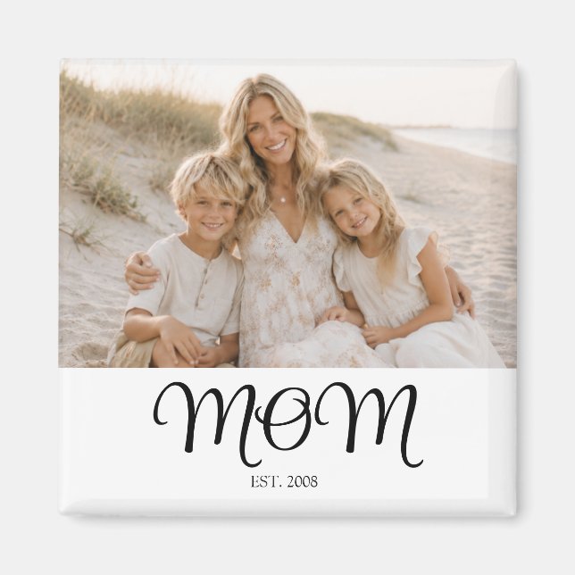 Mamma Etablade Foto Present Magnet (Framsidan)