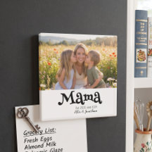 Mamma Etablerad Foto Barn Namn Rolig Text