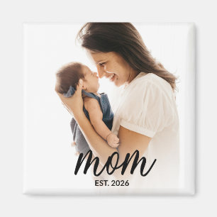 Mamma Etablerad Foto Present Magnet