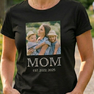 Mamma Etablerad Foto T Shirt