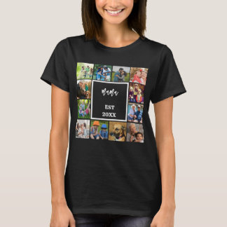 Mamma etablerad i | Modern Mors dag-foto T Shirt