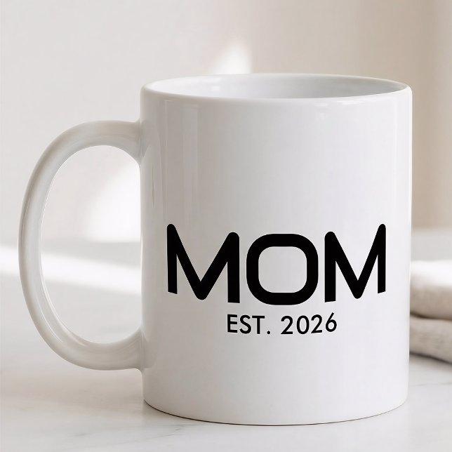 Mamma Etablerad Ny Mamma Gåva Kaffemugg (Skapare uppladdad)