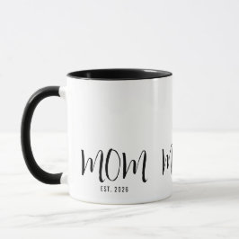 Mamma Etablerad Ny Mamma-Gåva  Mugg