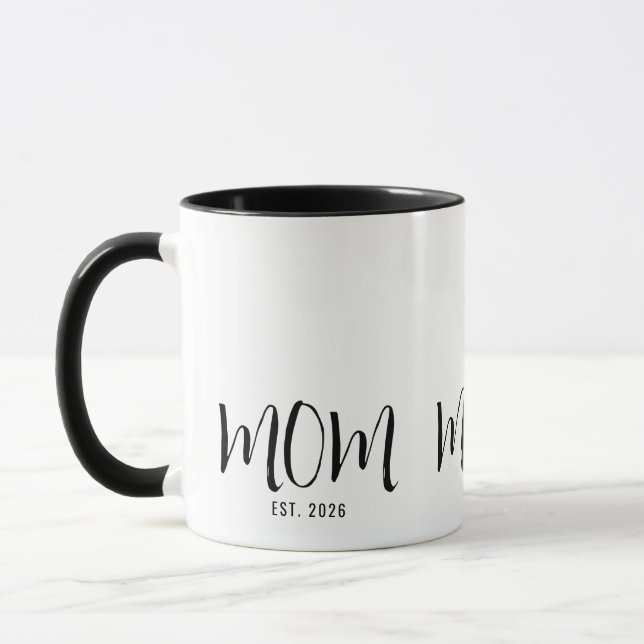 Mamma Etablerad Ny Mamma-Gåva  Mugg (Vänster)