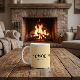 Mamma Etablerad Ny Mamma Gåva Svart Skrift Kaffemugg