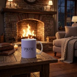 Mamma Etablerad Ny Mamma Gåva Svart Skrift Kaffemugg