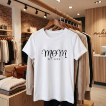 Mamma Etablerad Ny Mamma Gåva Svart Skrift