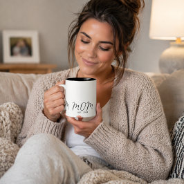 Mamma Etablerad Ny Mamma Gåva Två-Tonad Mugg