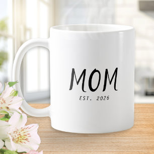 Mamma etablerad Ny Mamma Present Kaffemugg