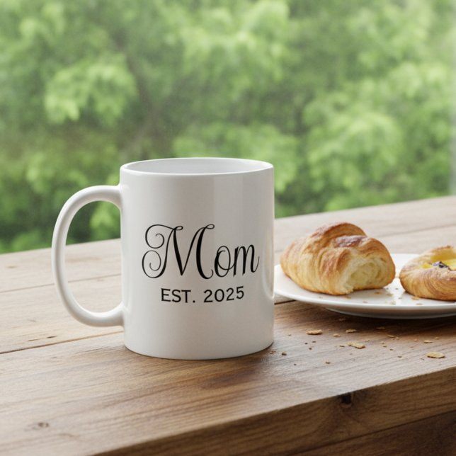 Mamma Etablerad Ny Mamma Present  Kaffemugg (Skapare uppladdad)