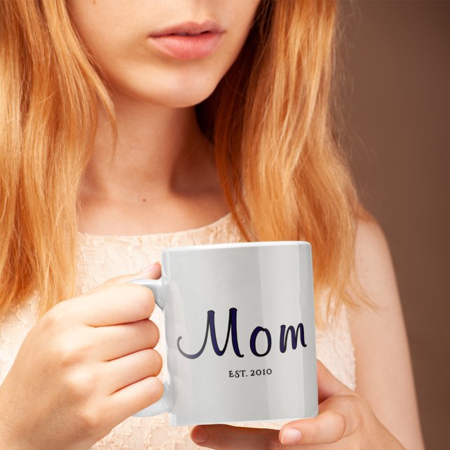 Mamma Etablerad Ny Mamma Present Kaffemugg (Skapare uppladdad)