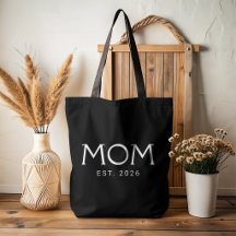Mamma Etablerad Ny Mamma Present Svart