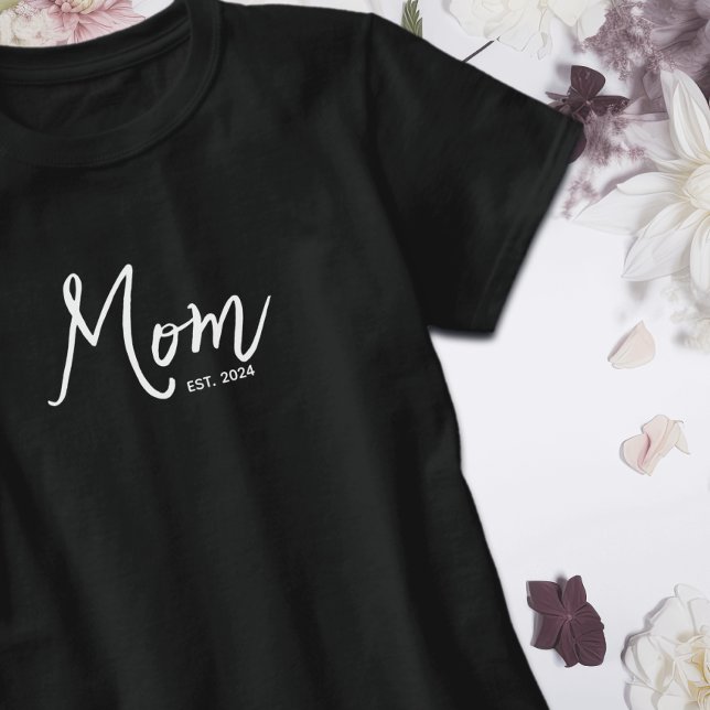 Mamma Etablerad Ny Mamma Present  T Shirt (Skapare uppladdad)