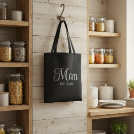 Mamma Etablerad Ny Mamma Present Tygkasse