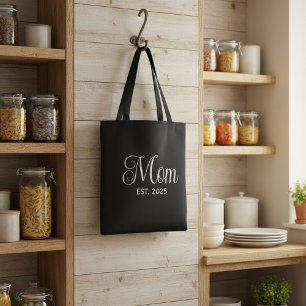 Mamma Etablerad Ny Mamma Present Tygkasse