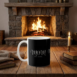 Mamma Etablerad Ny Mamma Present Vit Skrift Kaffemugg