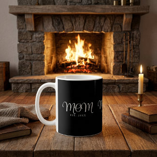 Mamma Etablerad Ny Mamma Present Vit Skrift Kaffemugg