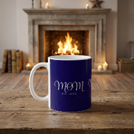 Mamma Etablerad Ny Mamma Present Vit Skrift Kaffemugg