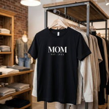 Mamma Etablerad Ny Mamma Present Vit Typografi