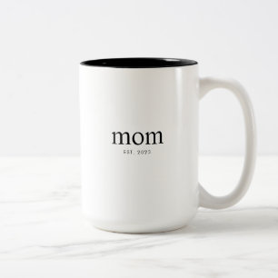 Mamma Etablerad Ny Mamma Presente Två-Tonad Mugg