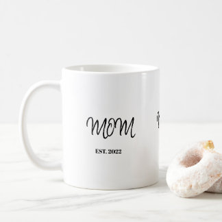 Mamma Etablerad Ny Mamma Tvåfärgad Kaffemugg