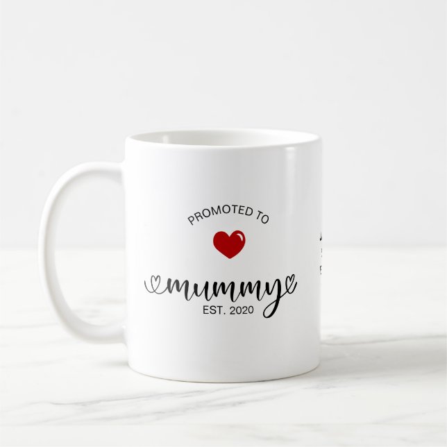 Mamma Etablerad Uppflyttad Till Mamma Kaffemugg (Vänster)