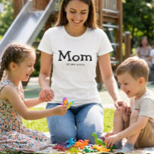 Mamma Etablerad Visar Svart Whimsical Font
