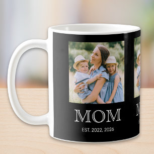 Mamma etablerade 3 Foto Svart Kaffemugg