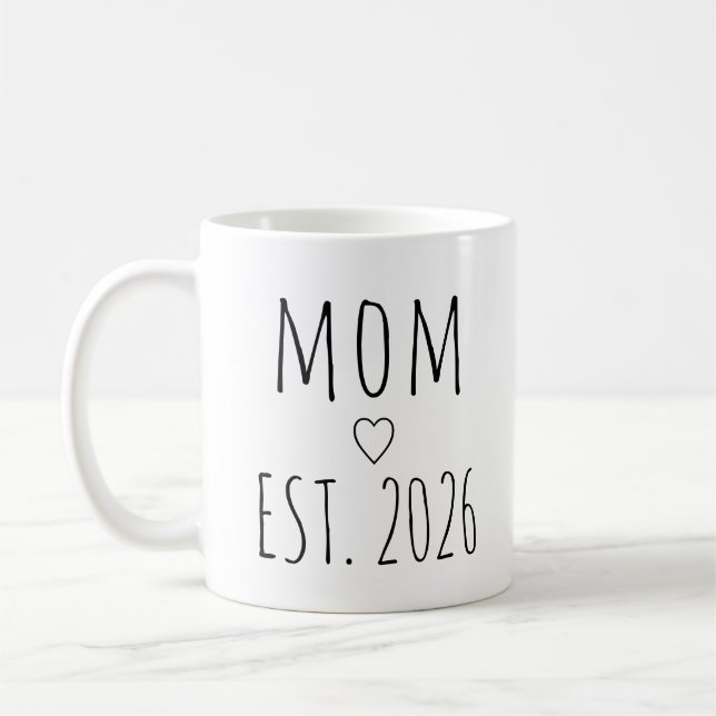 Mamma Etablerade Anpassningsbar Årstypografi  Kaffemugg (Vänster)