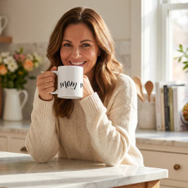 Mamma Etablerade Chic Stilfull Elegant Anpassad År Kaffemugg