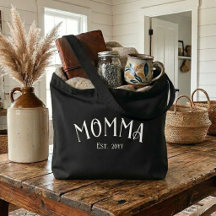 Mamma etablerade chic svart vit Ny mammappresent