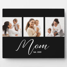 Mamma Etablerade Elegant Skrift Svart 3 Foto