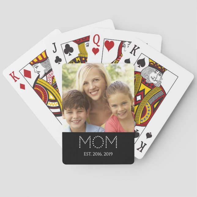 Mamma etablerade foto  casinokort (Baksidan)