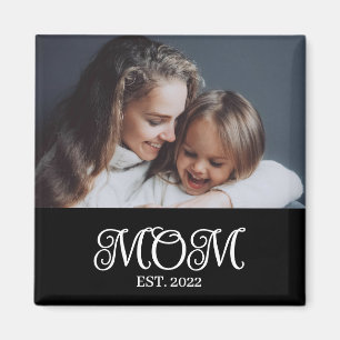 Mamma Etablerade Foto Mors Dagskalas Present Magnet