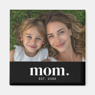 Mamma etablerade foto present magnet