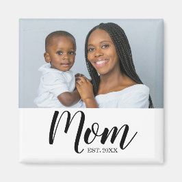 Mamma Etablerade Foto Present Magnet