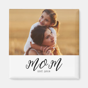 Mamma Etablerade Foto Present Magnet