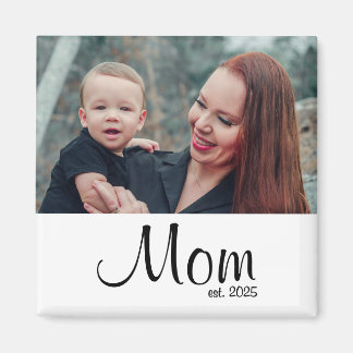 Mamma Etablerade Foto Present Magnet